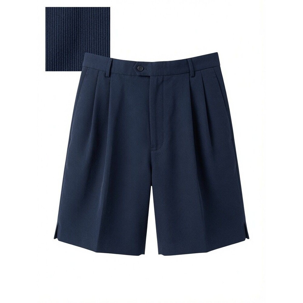 NWT Vtg Nike Golf Shorts Mens 36 Navy Blue Double Pleated Chino 90 Y2K Deadstock